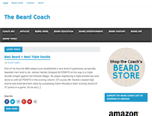 Tablet Screenshot of beardcoach.com